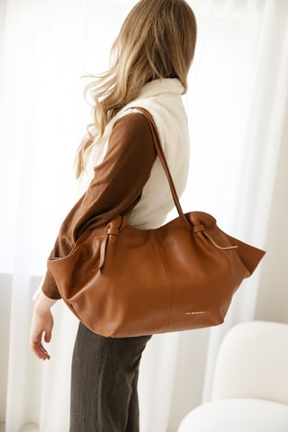 Cabas en cuir Conza - Marron