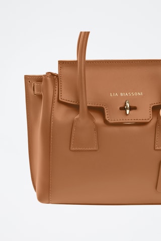 Sac à main en cuir Taverone - Marron