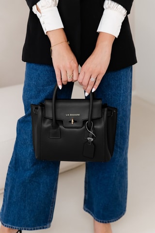 Sac à main en cuir Taverone - Noir