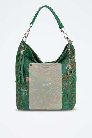 Sac à main en cuir Benaco - Vert