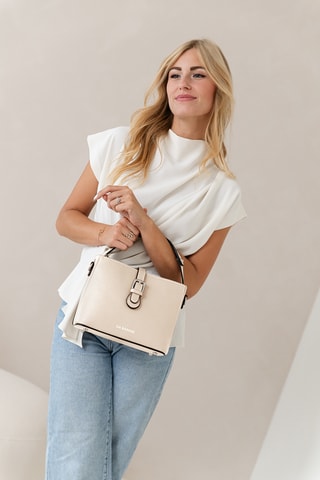 Sac à main en cuir Sinello - Beige