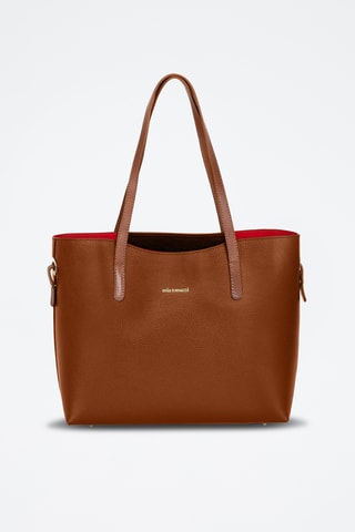 Sac porté épaule en cuir Lussino - Marron