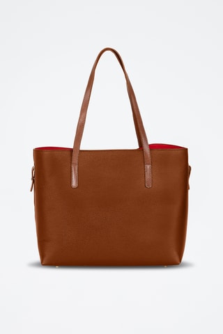 Sac porté épaule en cuir Lussino - Marron