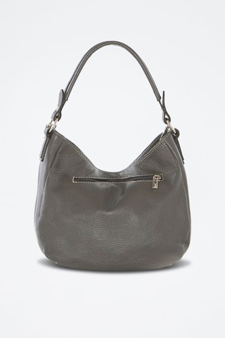 Sac porté épaule en cuir Molise - Gris