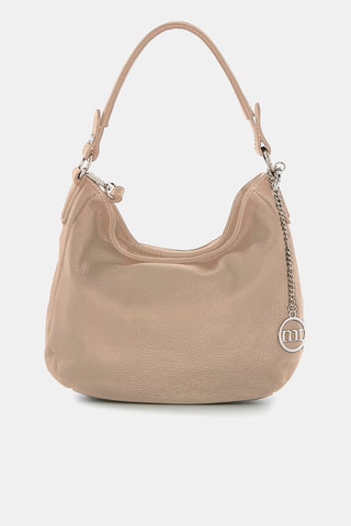 Sac porté épaule en cuir Molise - Beige