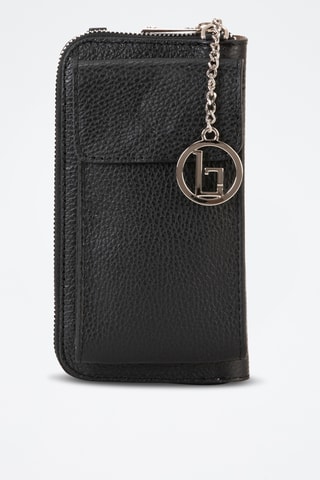 Pochette en cuir Cerca - Noir
