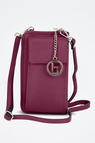 Pochette en cuir Cerca - Bordeaux