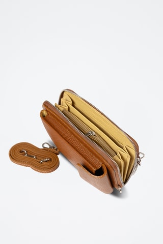 Pochette en cuir Cerca - Marron