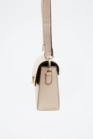 Sac bandoulière en cuir Carrione - Beige