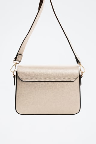 Sac bandoulière en cuir Carrione - Beige