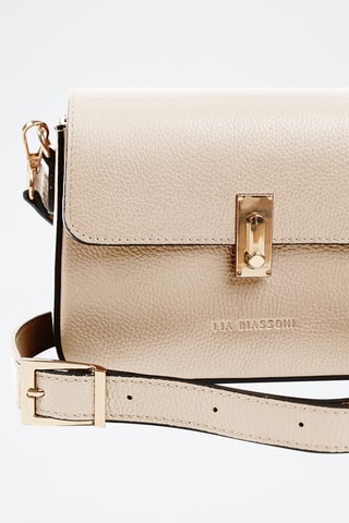Sac bandoulière en cuir Carrione - Beige