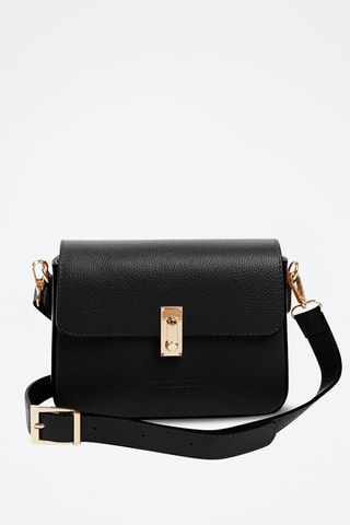 Sac bandoulière en cuir Carrione - Noir