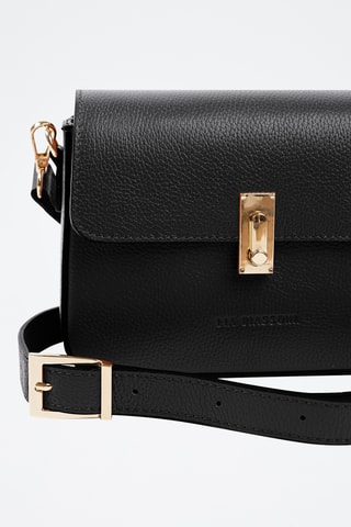 Sac bandoulière en cuir Carrione - Noir