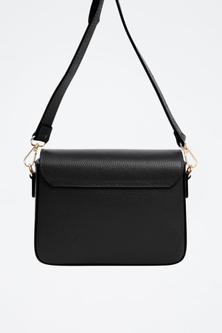 Sac bandoulière en cuir Carrione - Noir