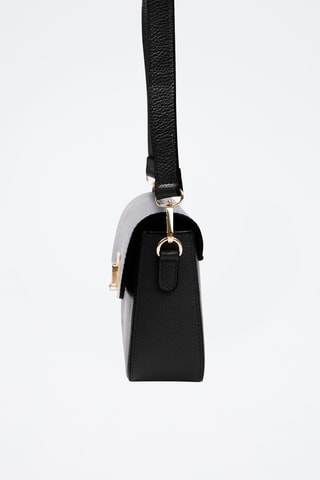 Sac bandoulière en cuir Carrione - Noir