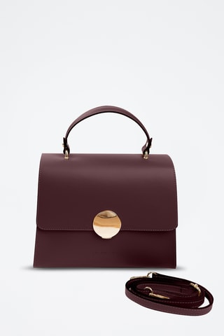 Sac à main en cuir Ensa - Bordeaux