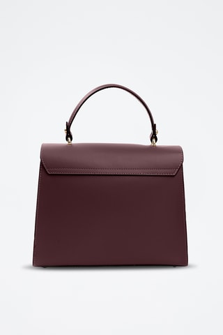 Sac à main en cuir Ensa - Bordeaux