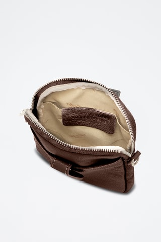 Sac bandoulière en cuir Paglia - Marron