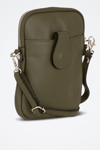 Sac bandoulière en cuir Paglia - Vert