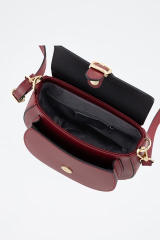 Sac bandoulière en cuir Accesa - Rouge