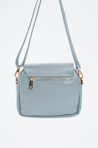 Sac bandoulière en cuir Raganello - Bleu clair