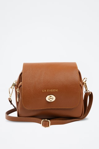 Sac bandoulière en cuir Raganello - Marron