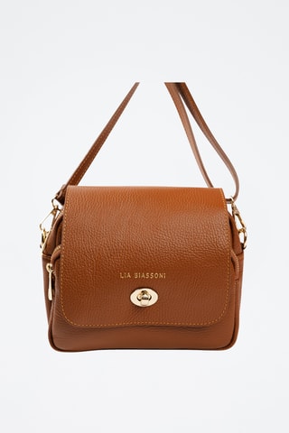 Sac bandoulière en cuir Raganello - Marron