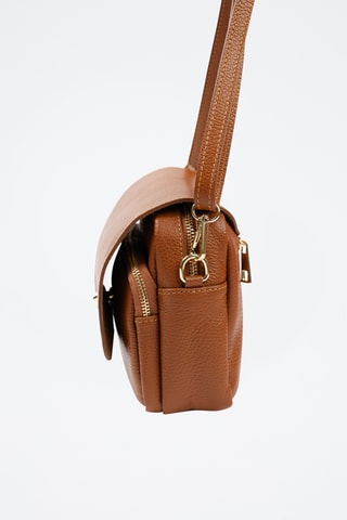 Sac bandoulière en cuir Raganello - Marron