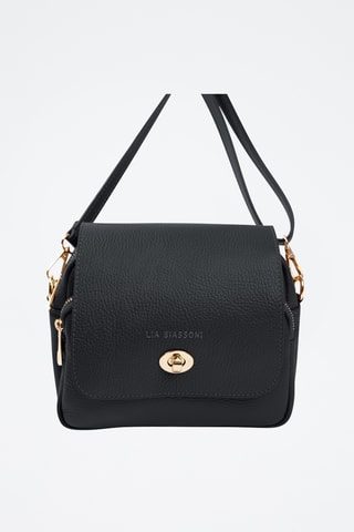 Sac bandoulière en cuir Raganello - Noir