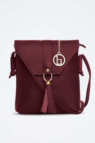 Sac bandoulière en cuir Olona - Bordeaux