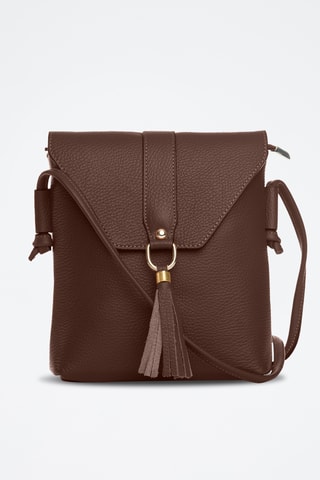 Sac bandoulière en cuir Olona - Marron