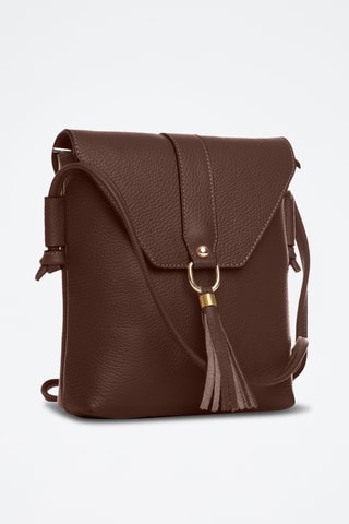 Sac bandoulière en cuir Olona - Marron
