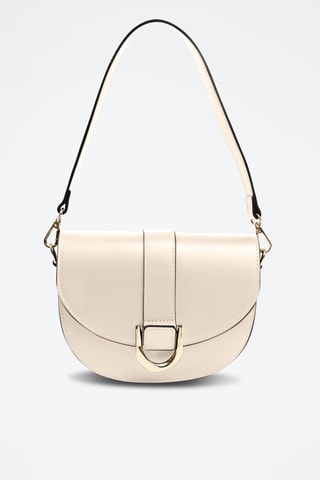 Sac porté épaule en cuir Misegna - Beige