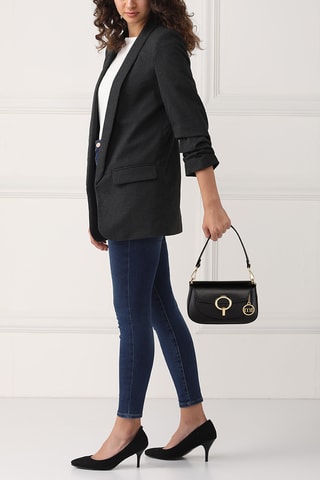 Sac à main en cuir Ceresio - Noir