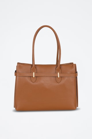 Sac à main en cuir Zoagli - Marron