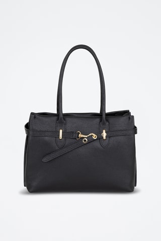 Sac à main en cuir Zoagli - Noir