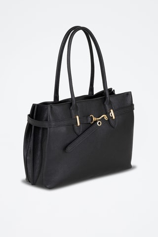 Sac à main en cuir Zoagli - Noir