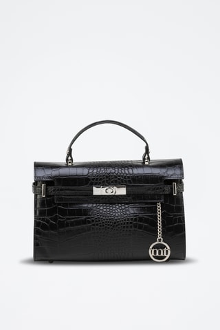 Sac à main en cuir Pascarella - Noir