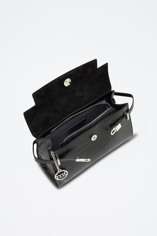 Sac à main en cuir Pascarella - Noir