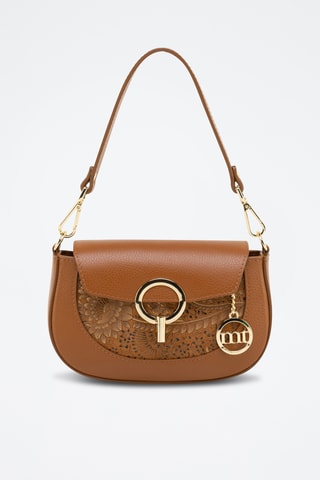 Sac porté épaule en cuir Zanardini - Marron