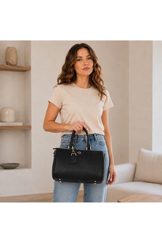 Sac à main en cuir Maggianico - Noir