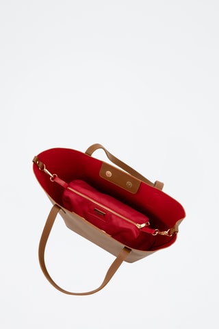 Cabas en cuir Liscate - Marron