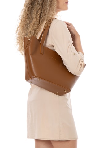 Cabas en cuir Liscate - Marron