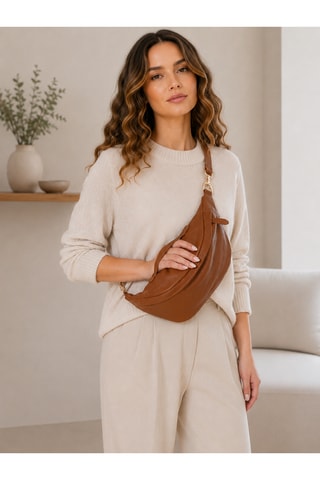 Sac banane en cuir Maffucci - Marron