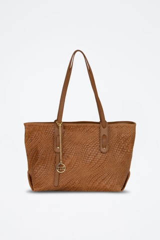 Cabas en cuir Pergine - Marron