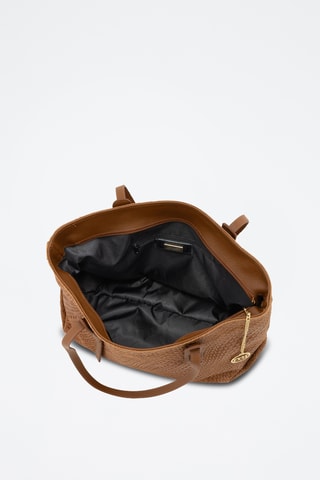 Cabas en cuir Pergine - Marron