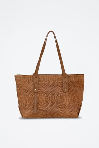 Cabas en cuir Pergine - Marron