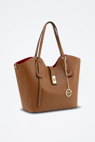Cabas en cuir Morbegno - Marron