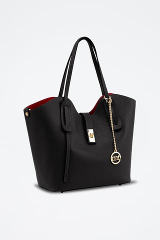 Cabas en cuir Morbegno - Noir