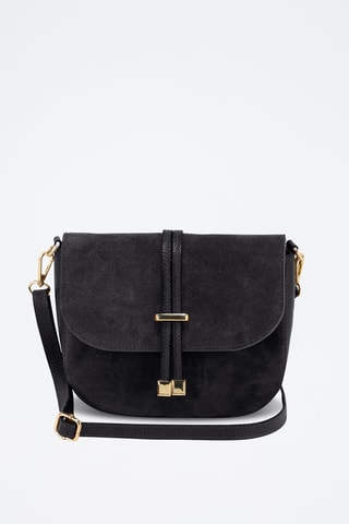 Sac bandoulière en nubuck Varallo - Noir
